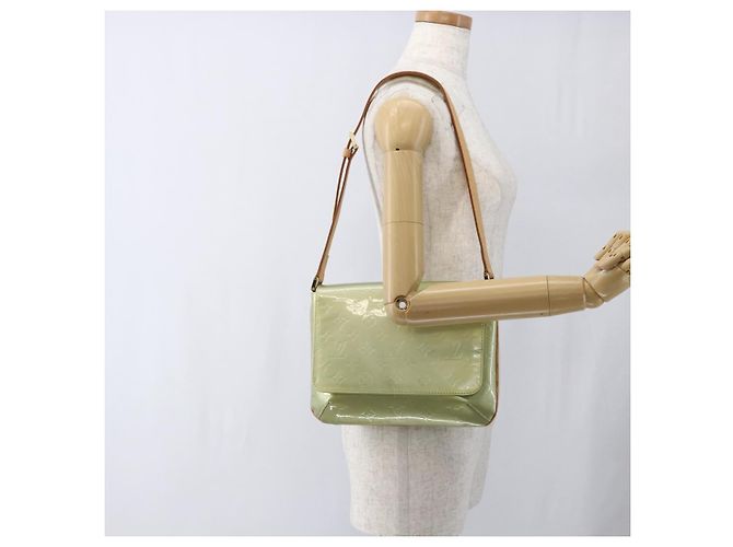 LOUIS VUITTON Borsa Thompson Street Monogram Vernis Grigia M91008 LV Auth ti3651 Grigio - vista 21