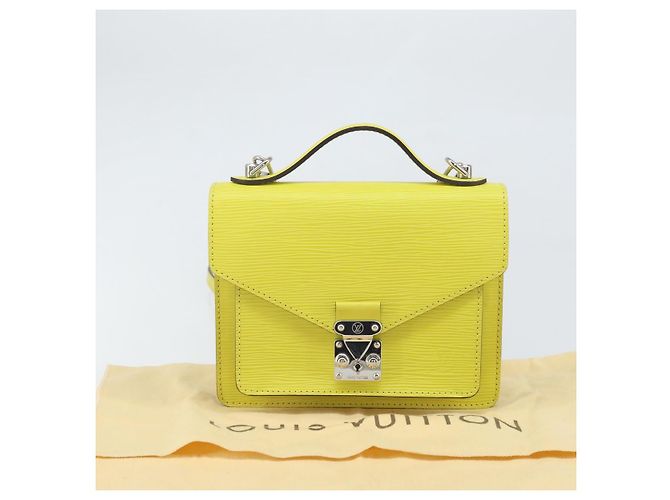 LOUIS VUITTON Bolsa Epi Monceau BB 2way Pistachian M40978 LV Auth 169735V - vista 12
