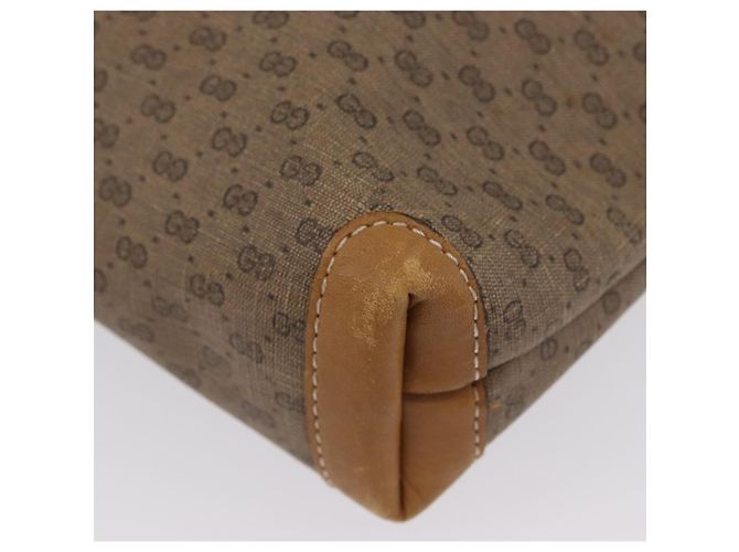 Borsa tote in PVC beige oro e rosso della linea Sherry di GUCCI Micro GG Supreme Auth ka2297 D'oro - vista 14