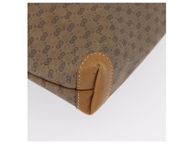 Borsa tote in PVC beige oro e rosso della linea Sherry di GUCCI Micro GG Supreme Auth ka2297 D'oro - vista 15