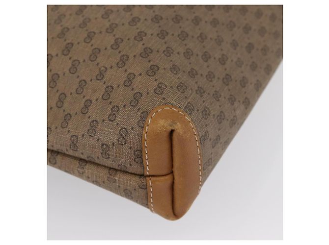 Borsa tote in PVC beige oro e rosso della linea Sherry di GUCCI Micro GG Supreme Auth ka2297 D'oro - vista 9