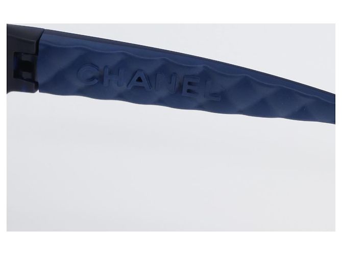 Occhiali da sole CHANEL in plastica blu CC Auth BA10703 - vista 10