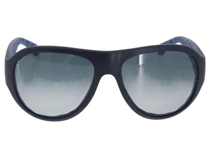 Occhiali da sole CHANEL in plastica blu CC Auth BA10703 - vista 2