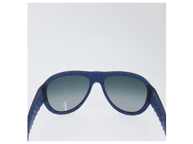 Occhiali da sole CHANEL in plastica blu CC Auth BA10703 - vista 3