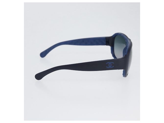 Occhiali da sole CHANEL in plastica blu CC Auth BA10703 - vista 6