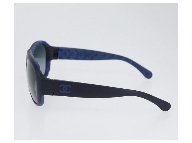 Occhiali da sole CHANEL in plastica blu CC Auth BA10703 - vista 7