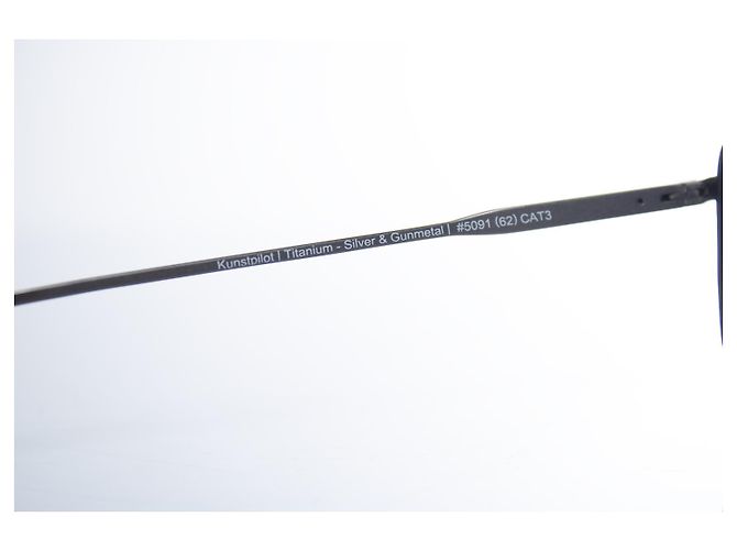 Autre Marque Gafas de sol Kunstpilot de metal Einstoffen en gris - vista 8