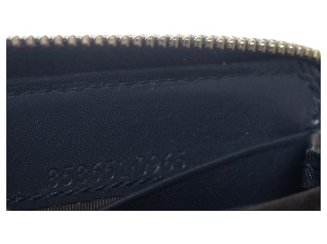 Gucci, monogram web wallet in blue - view 6