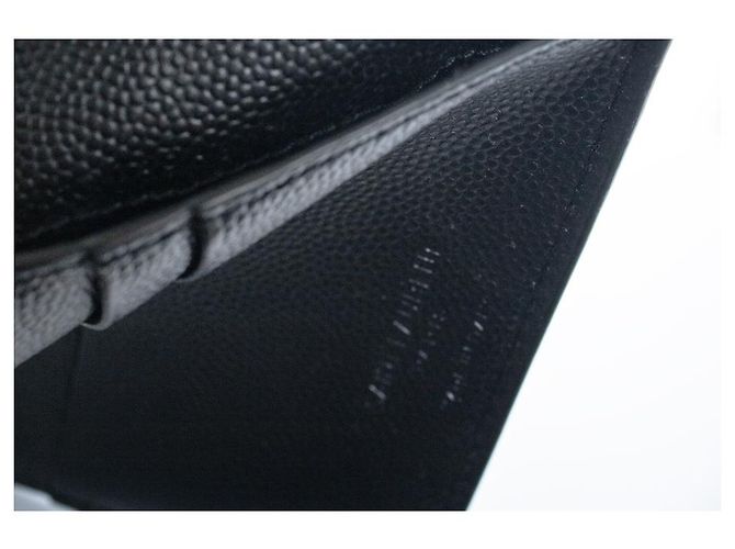 Saint Laurent, grained leather wallet Black - view 4