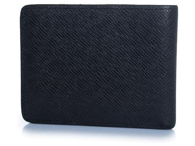 Billetera de cuero graneado negro Louis Vuitton con LV - vista 2