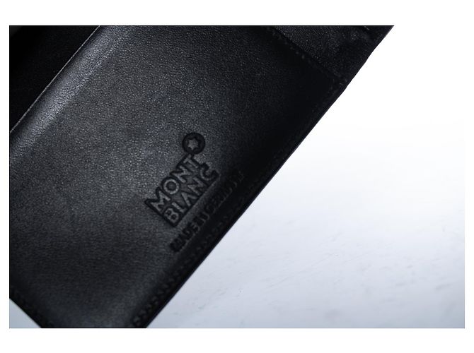 Montblanc, black leather wallet - view 5