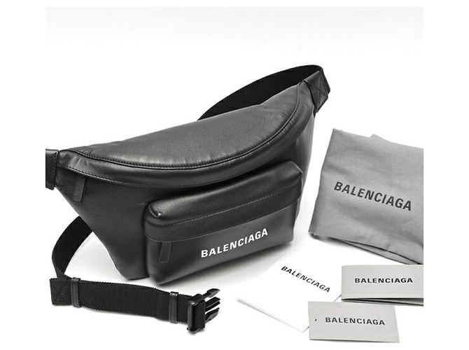 Borsa a tracolla Balenciaga Everyday Nero - vista 7
