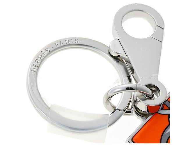 Ring Portachiavi Illusion di Hermès Arancione - vista 4