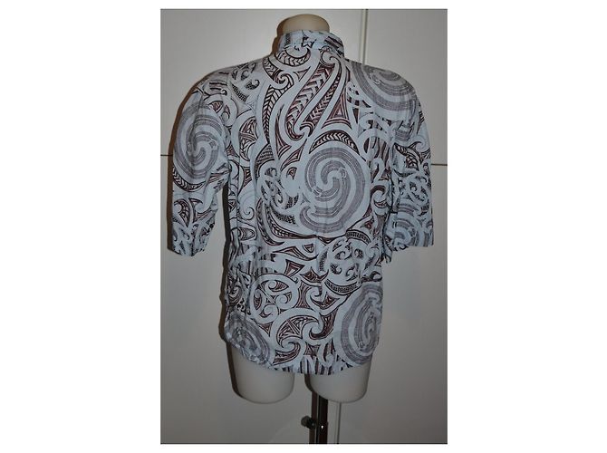 Versace gemustertes Baumwollhemd Mehrfarben - Ansicht 5