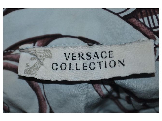 Versace gemustertes Baumwollhemd Mehrfarben - Ansicht 6