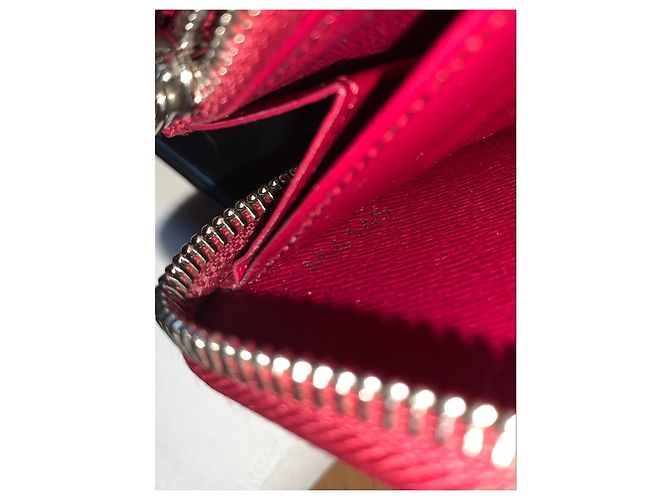 Louis Vuitton Langer Zippy Geldbeutel Epi Kirschrot Bordeaux - Ansicht 6