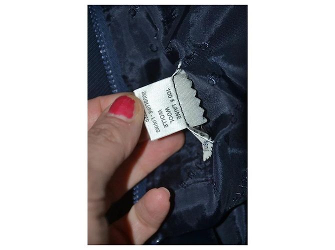 Falda Céline de lana azul Talla 44 - vista 2