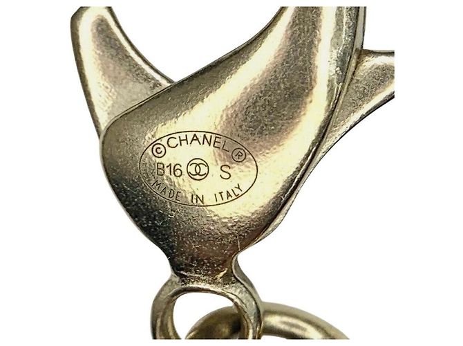 Timeless Collana dichiarativa a specchio nero e oro extra lunga 4 CC 3 fili Airlines 16S di Chanel D'oro - vista 10