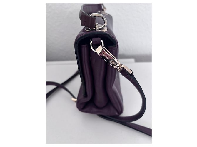 Borsa in pelle Miu Miu viola Porpora - vista 3