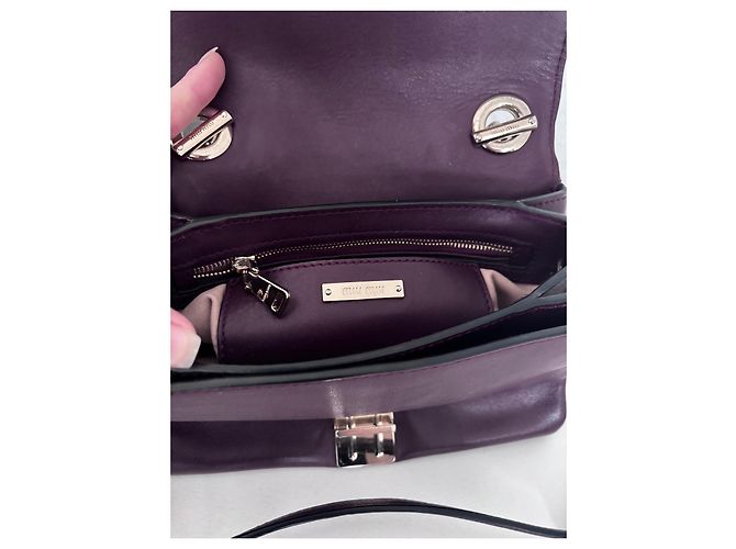 Borsa in pelle Miu Miu viola Porpora - vista 9