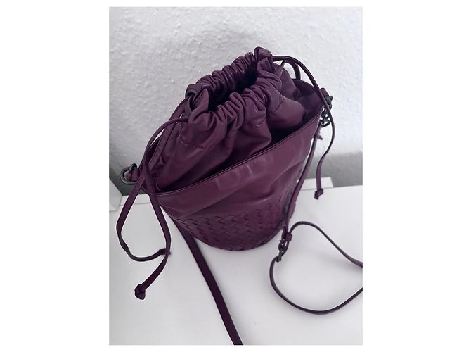 Borsa Mini Jodie di Bottega Veneta Bordò - vista 3