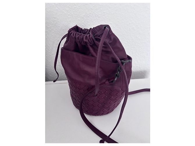 Borsa Mini Jodie di Bottega Veneta Bordò - vista 5