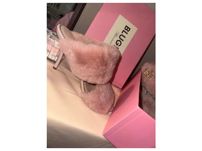 Sandali Blugirl Blumarine Rosa in Pelliccia Sintetica - vista 10