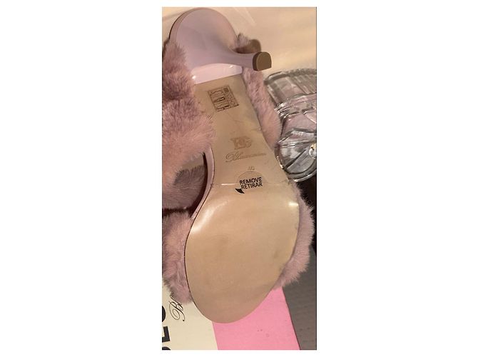 Sandali Blugirl Blumarine Rosa in Pelliccia Sintetica - vista 12