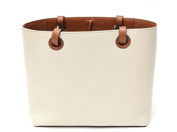 Borsa Tote Piccola Anagram Loewe Beige - vista 3