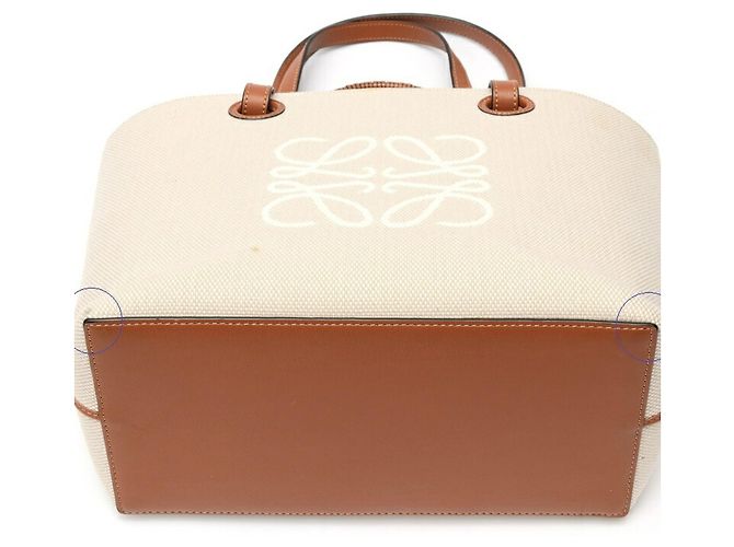 Borsa Tote Piccola Anagram Loewe Beige - vista 6