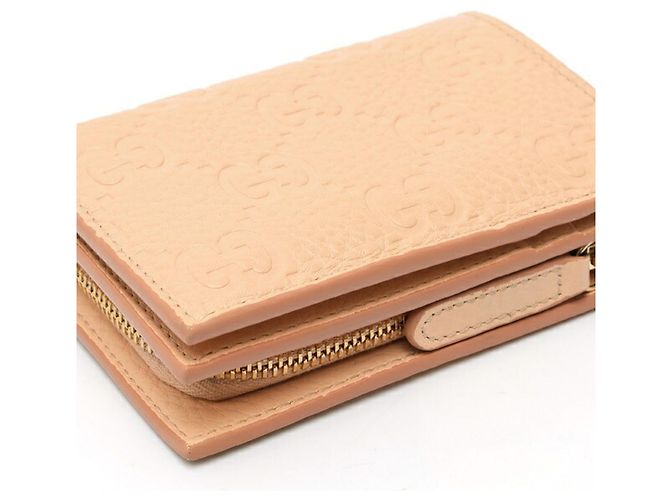 Gucci GG Emblem Medium Bi-Fold Geldbörse Beige - Ansicht 4