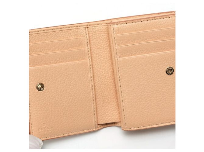 Gucci GG Emblem Medium Bi-Fold Geldbörse Beige - Ansicht 5