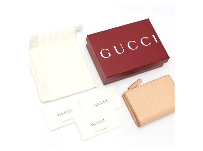 Gucci GG Emblem Medium Bi-Fold Geldbörse Beige - Ansicht 8