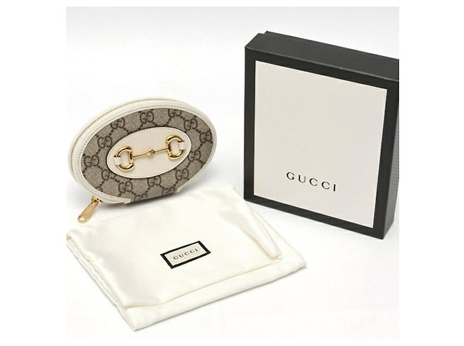Monedero Gucci Horsebit 1955 Blanco Beige - vista 6