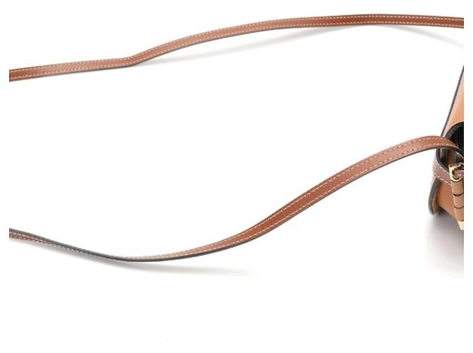 Borsa a Spalla Loewe Gate Mini in Pelle Marrone - vista 2