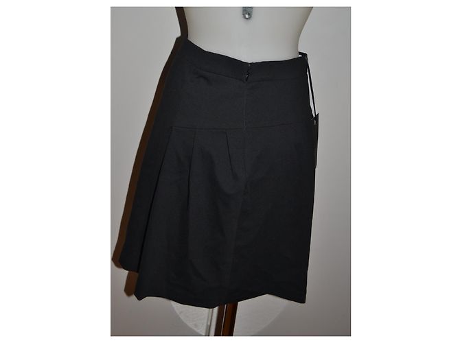 Falda negra Oscar de la Renta en mezcla de algodón elástico Negro - vista 3
