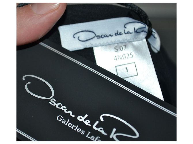 Falda negra Oscar de la Renta en mezcla de algodón elástico Negro - vista 5