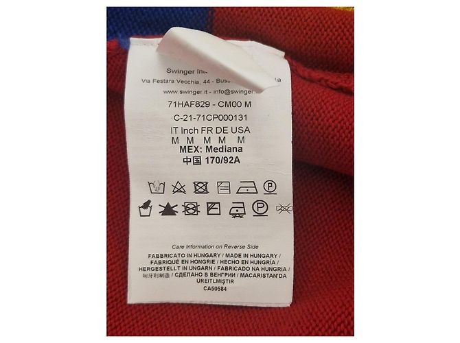 Top Versace in cotone multicolore - vista 10