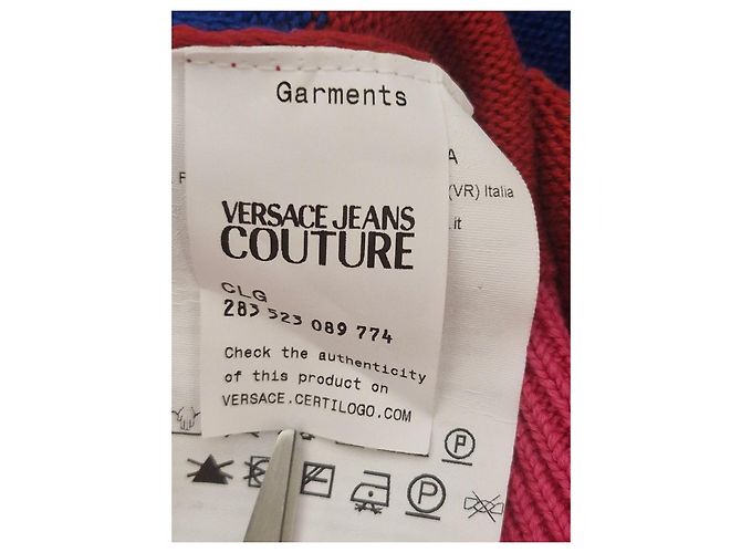 Top Versace in cotone multicolore - vista 9