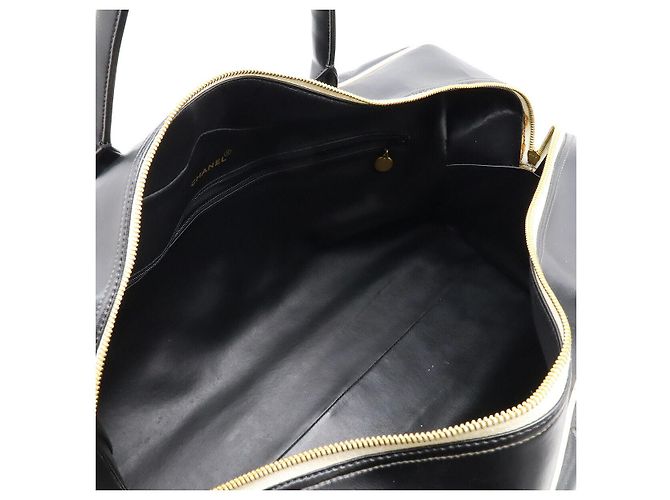 Borsa Boston in pelle matelassé Chanel Nero - vista 6