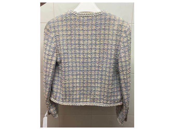 Cambon Chanel 1994 Laufsteg Lila gemischte Farbe Tweed-Set - Ansicht 11