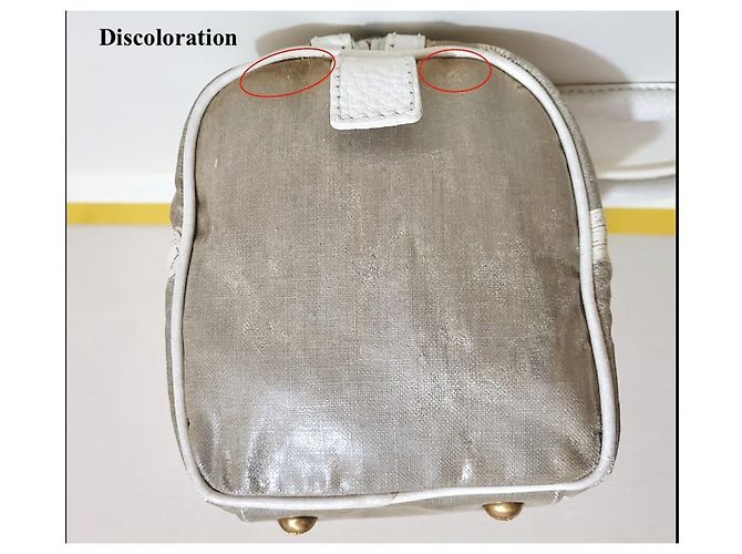 Fendi Borsa a mano Selleria Horse Bianco Crudo - vista 15