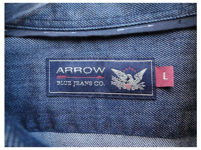 Autre Marque Arrow Hemd aus Baumwolle Blau Größe L - Ansicht 4