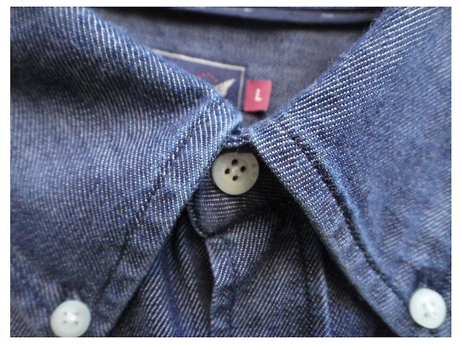 Autre Marque Arrow Hemd aus Baumwolle Blau Größe L - Ansicht 5
