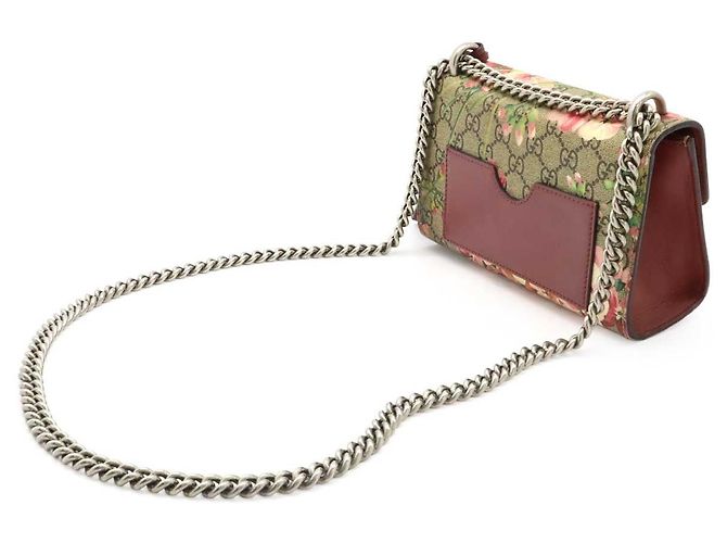 Borsa a Spalla Gucci Padlock GG Supreme Beige - vista 2