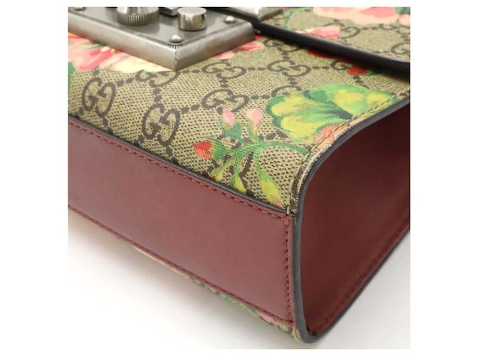 Borsa a Spalla Gucci Padlock GG Supreme Beige - vista 3