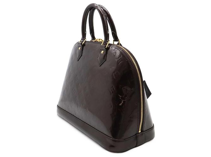 Borsa Louis Vuitton Alma Vernis Porpora - vista 2