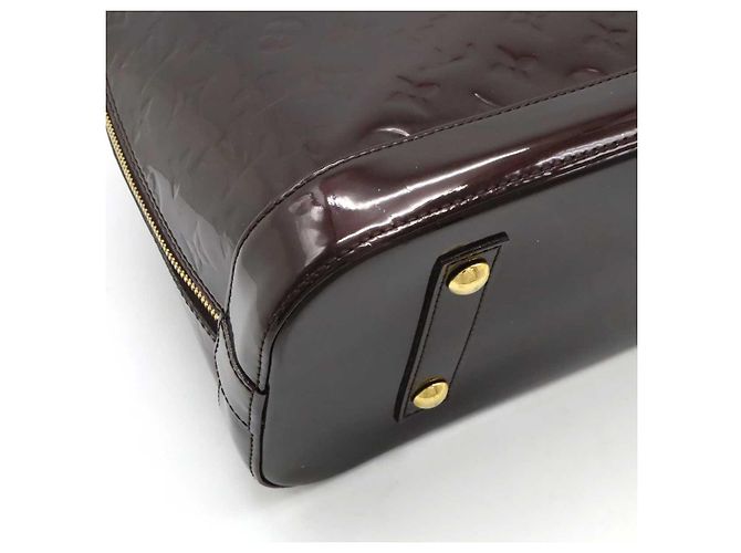 Borsa Louis Vuitton Alma Vernis Porpora - vista 3