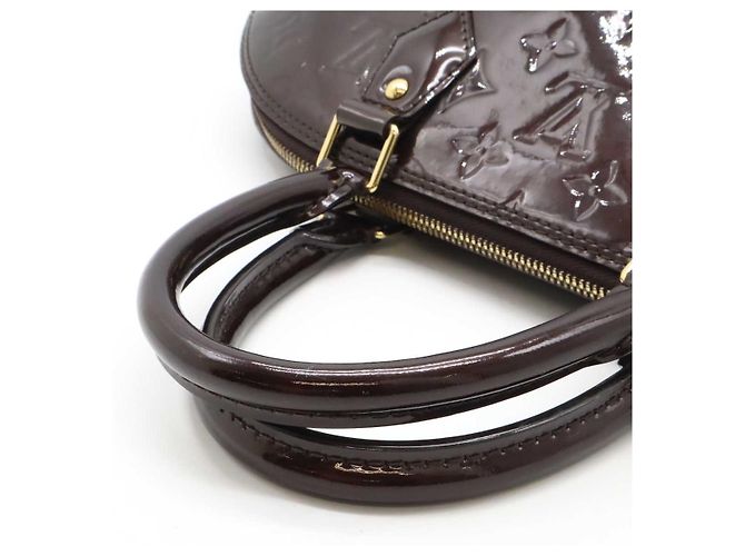 Borsa Louis Vuitton Alma Vernis Porpora - vista 4