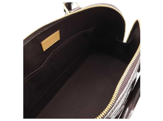 Borsa Louis Vuitton Alma Vernis Porpora - vista 6